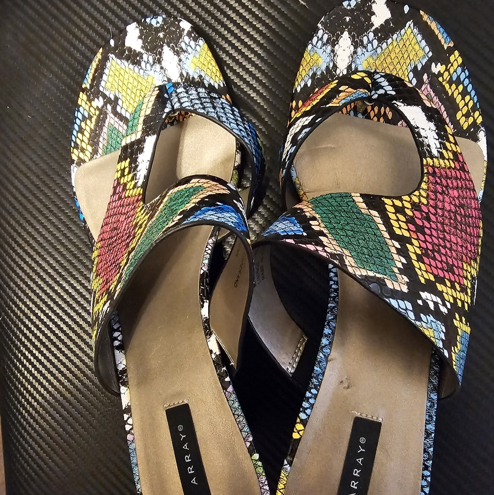 Snakeskin Looking Sandals By Array - image 1